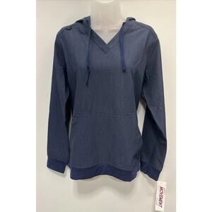 Movement Butter Soft Scrubs Hoodie Indigo Heather Size Medium